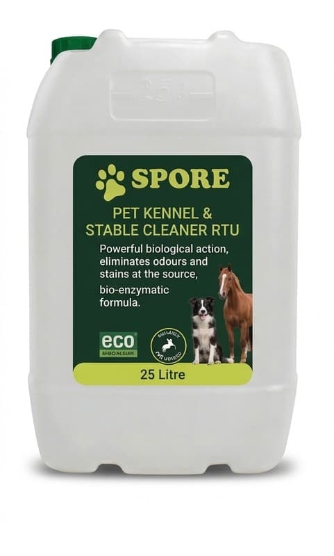 SPORE Pet Kennel and Stable Cleaner 25 litre container