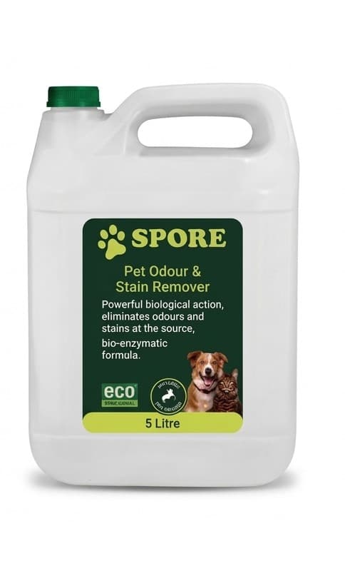 SPORE Pet Odour and Stain Remover 5 litre container